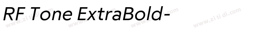 RF Tone ExtraBold字体转换